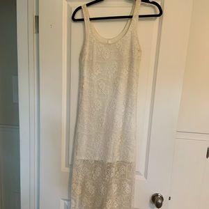 White Lace Maxi Dress